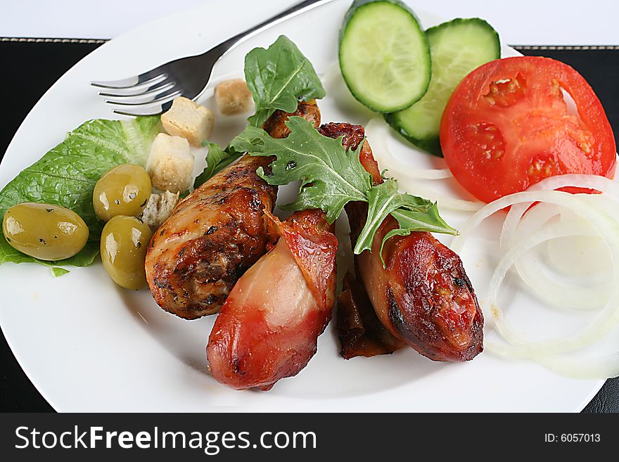 Fast food images chicken and salad. Fast food images chicken and salad