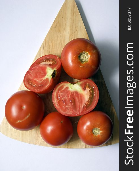 Five Tomato On Table