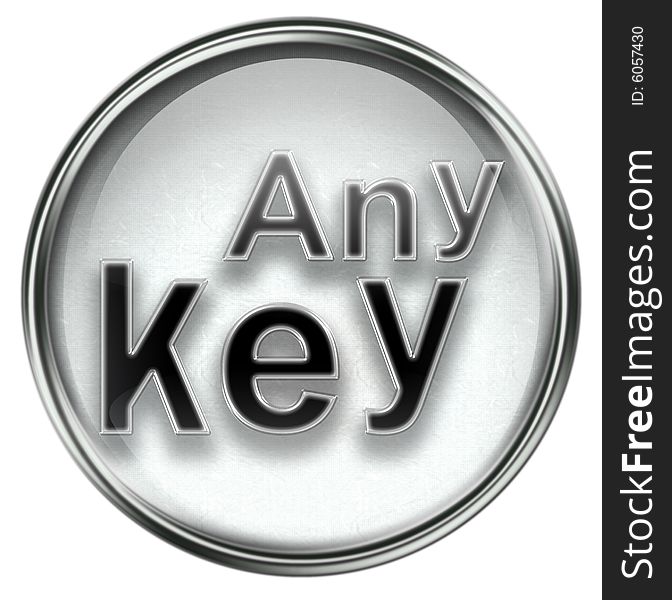 Any Key Icon Grey