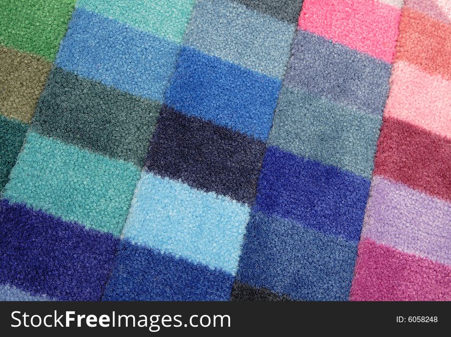 Color spectrum of carpet samples