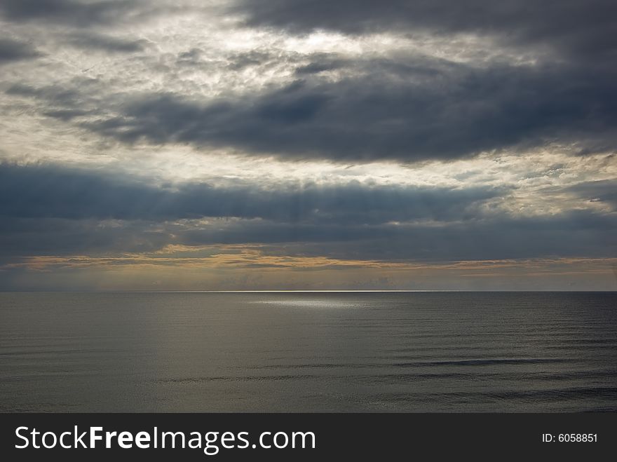 Dawn over the Black Sea at Bulgaria. Dawn over the Black Sea at Bulgaria