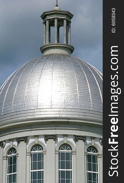 Architectural details of dome of Bonsecours Market, Montreal, Canada. Architectural details of dome of Bonsecours Market, Montreal, Canada.