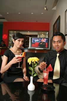 Couple At Bar Stock Images Couple At Bar Stock Images
