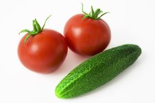 Tomatoes And Cucumber Stock Image Tomatoes And Cucumber Stock Image