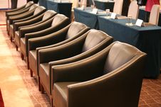 Row Of Sofa Chairs Stock Photo