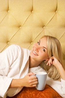 Girl Drinking Coffee Stock Photography Girl Drinking Coffee Stock Photography