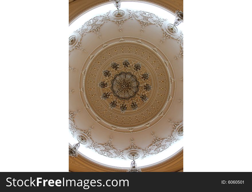 A big and beautiful chandelier