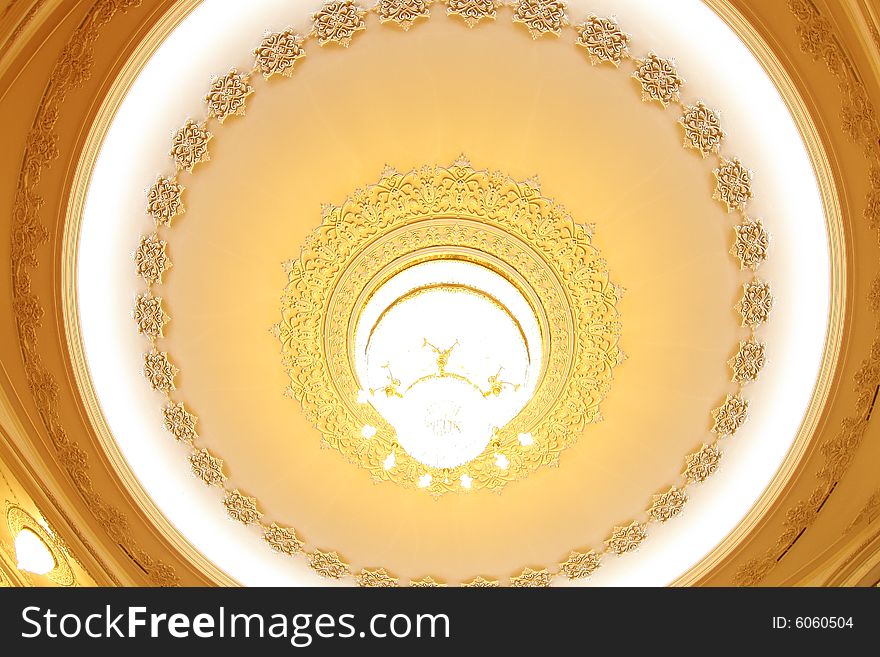 A big and beautiful chandelier