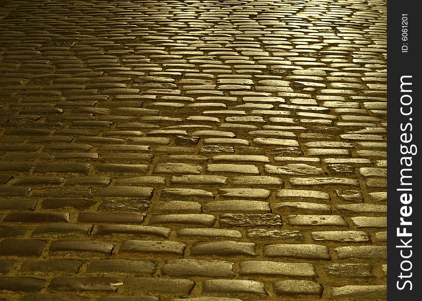 Cobblestone street