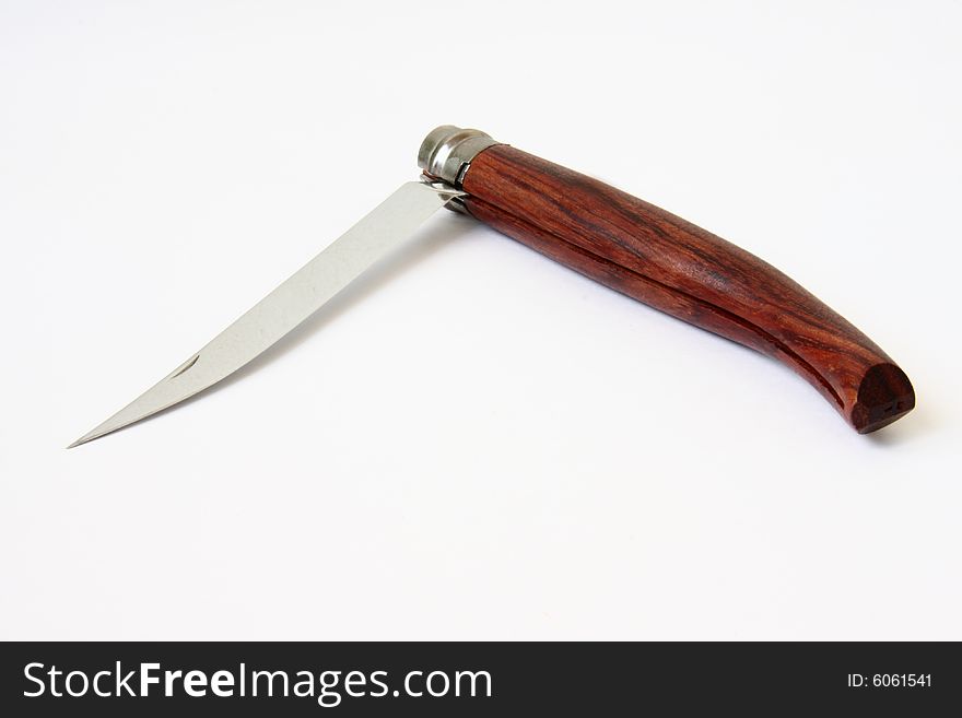 Fillet knife on the white background