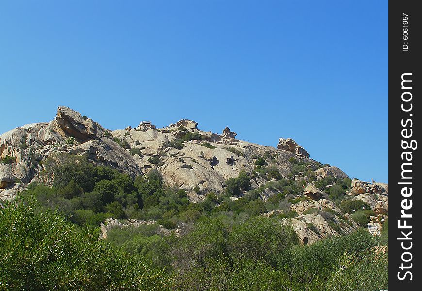 Rock formations in Sardinia - Italy