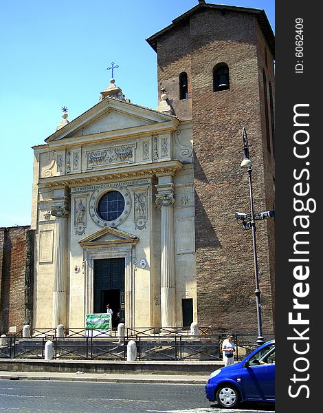 Rome-the church in city