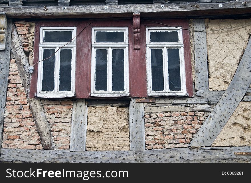 Worn down old European Home in Herborn, germany