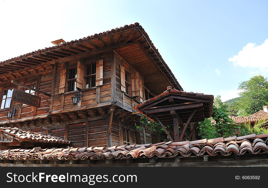 Old wooden house in Jeravna village, Bulgaria