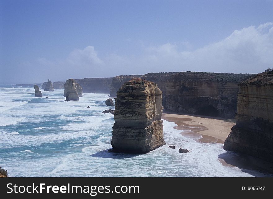 The Great Ocean Road in Australia.