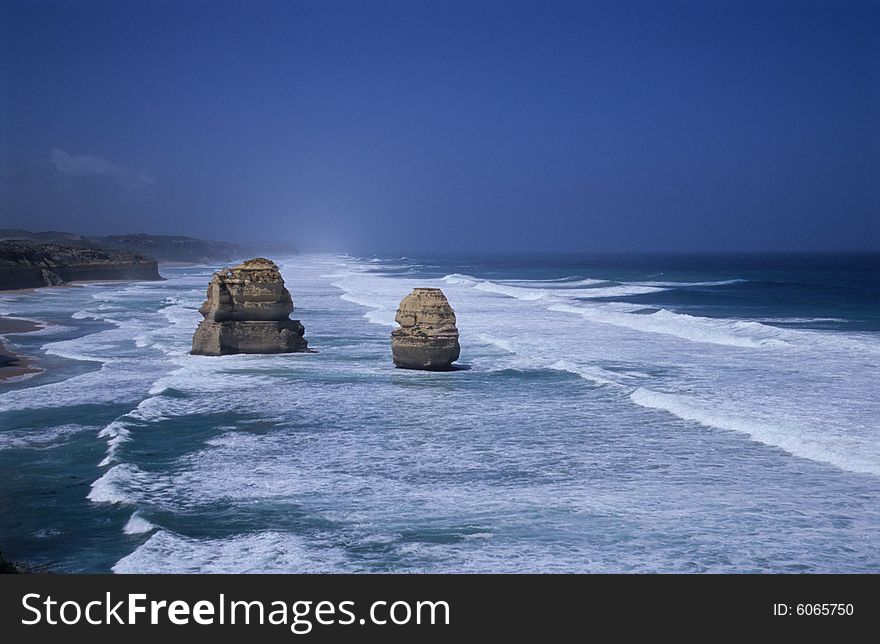 The Great Ocean Road in Australia.