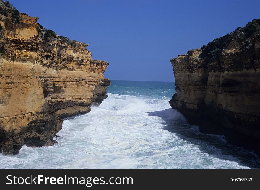 The Great Ocean Road in Australia.