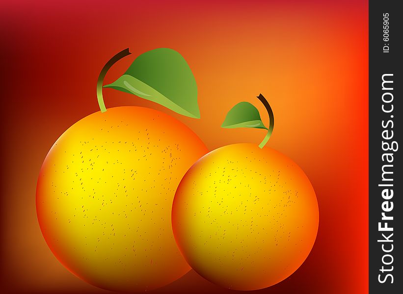 Art illustration for orange, mix with background. Art illustration for orange, mix with background