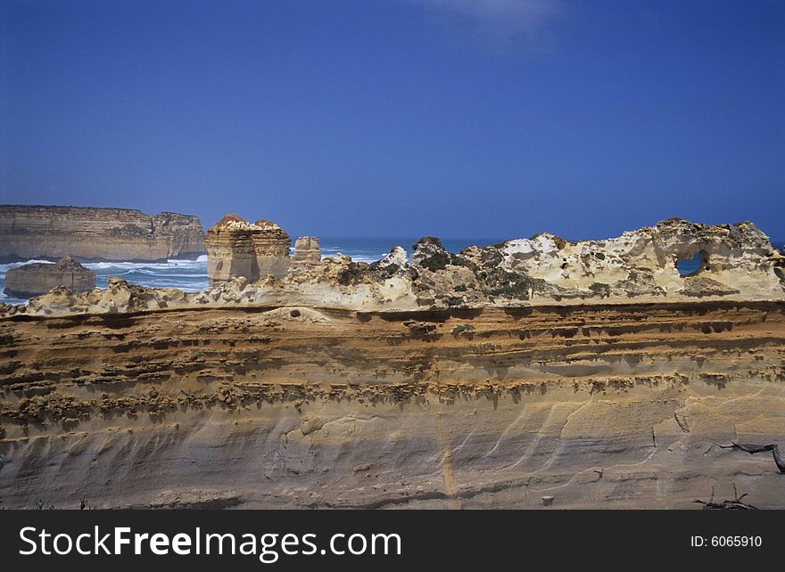 The Great Ocean Road in Australia.