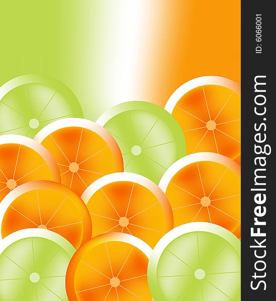 Art illustration for orange, mix with background. Art illustration for orange, mix with background