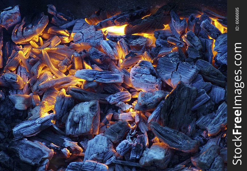It is a hot coal. It is a hot coal