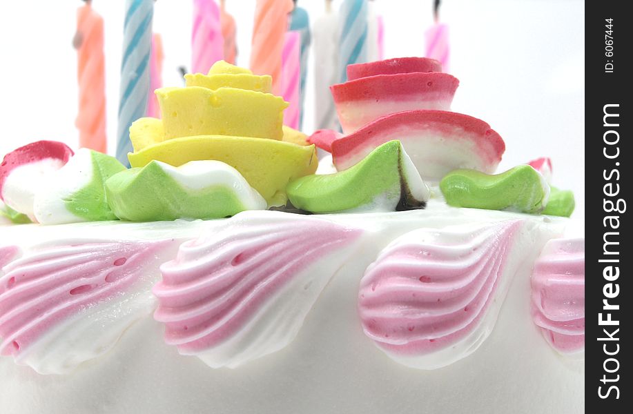 a Birthday cake close up image