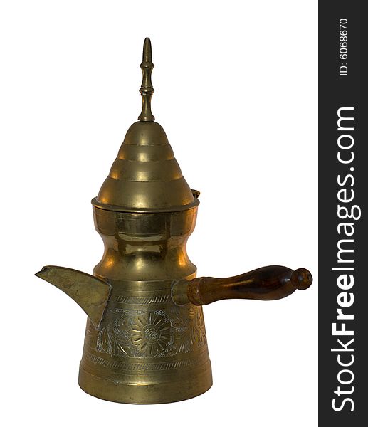 The handmade Arabic coffee pot