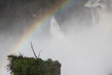 Waterfalls In The Park Of Iguazu Royalty Free Stock Photos
