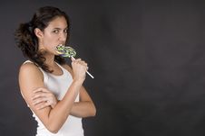 Naughty Girl Eating A Large Lolly Pop Stock Images Naughty Girl Eating A Large Lolly Pop Stock Images