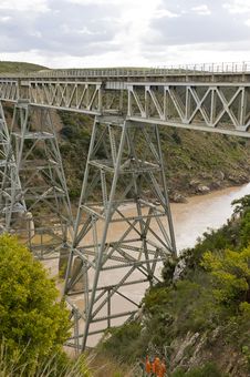Train Bridge Over River Royalty Free Stock Photography Train Bridge Over River Royalty Free Stock Photography