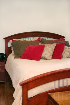 Bed With Many Pillows Royalty Free Stock Photo Bed With Many Pillows Royalty Free Stock Photo