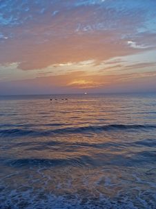 Florida East Coast Beach At Dawn 5 Stock Image