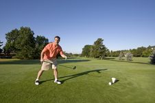 Man On Golf Course Stock Images Man On Golf Course Stock Images