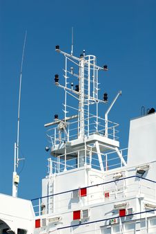 Antenna And Foremast On Ship Royalty Free Stock Images Antenna And Foremast On Ship Royalty Free Stock Images