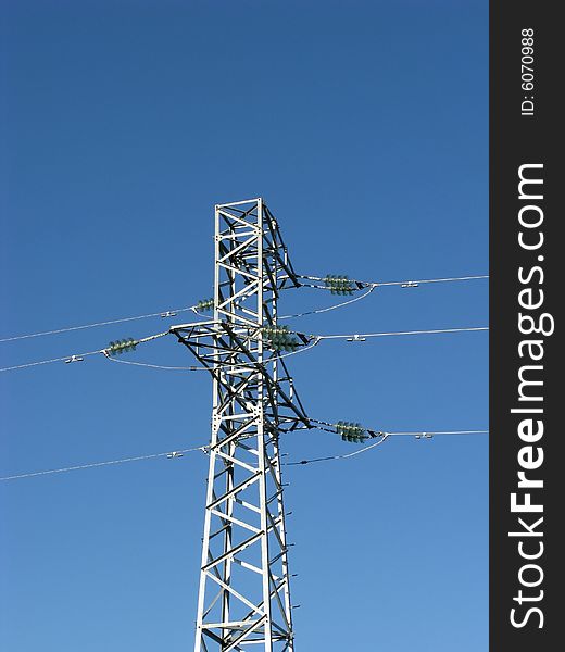 Electric power transmission line and wire. Electric power transmission line and wire
