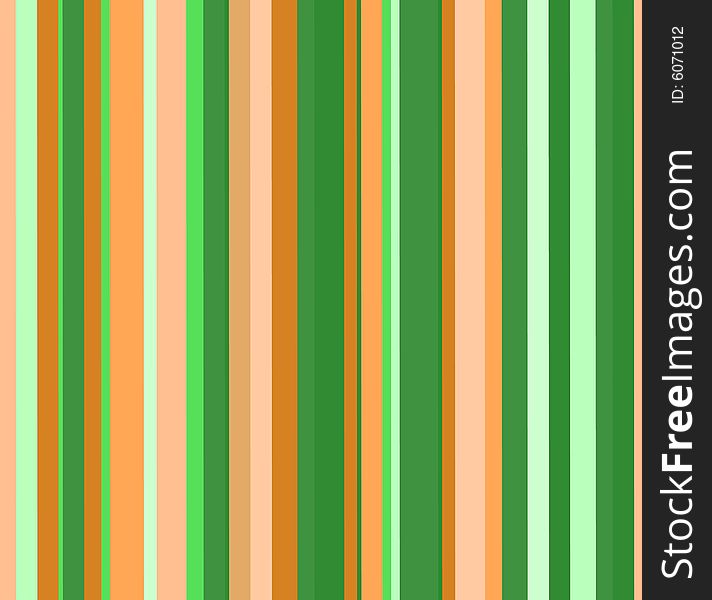 The background consisting of vertical direct lines of orange and green color. The background consisting of vertical direct lines of orange and green color
