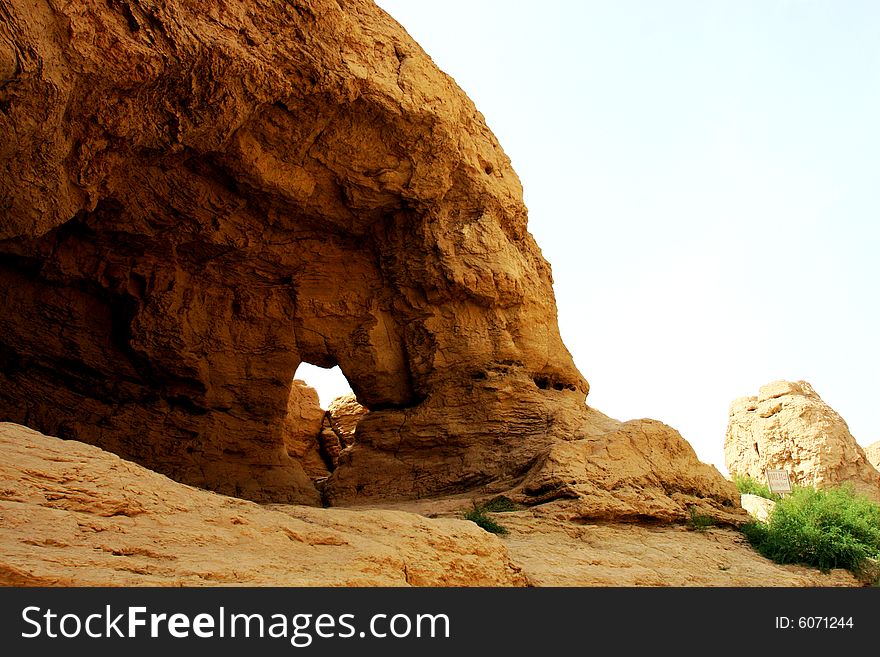 The old castte site of sinkiang china .