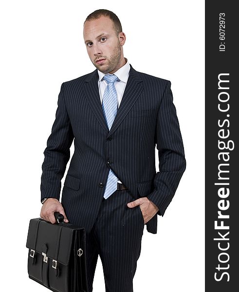 Executive With Leather Bag