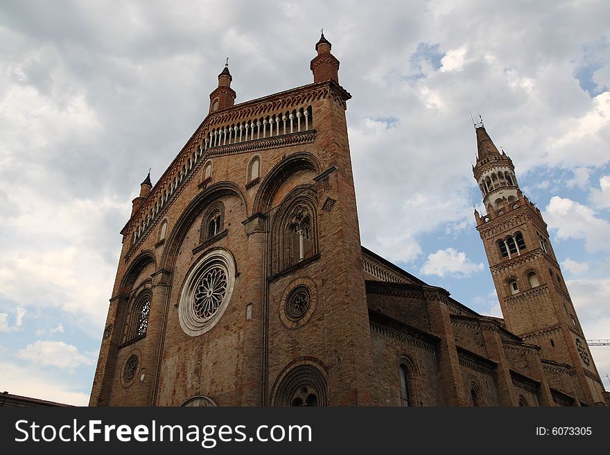 The Crema Dome, historic gothic building (1284-1341). The Crema Dome, historic gothic building (1284-1341)