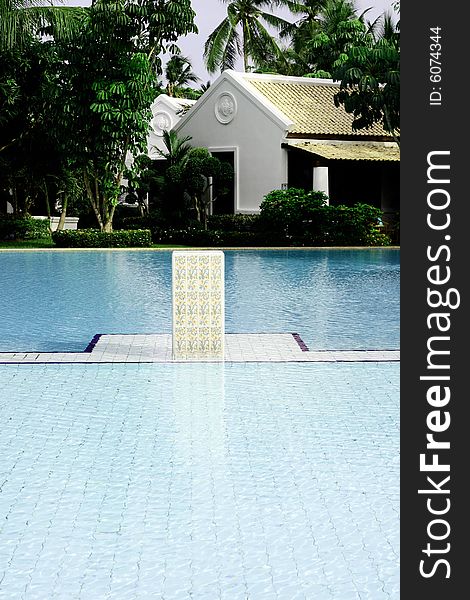 Beautiful swimming pool - summertime scenic. Beautiful swimming pool - summertime scenic.