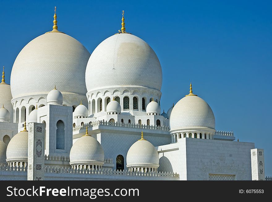 This is a symbol of Islamic faith and a new landmark in the United Arab Emirates. This is a symbol of Islamic faith and a new landmark in the United Arab Emirates