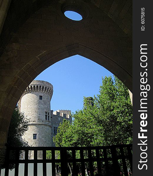 The wall in the City of Rhodes