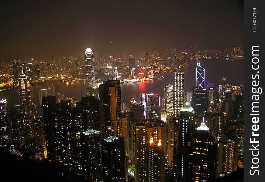 Night Scene in Hong Kong