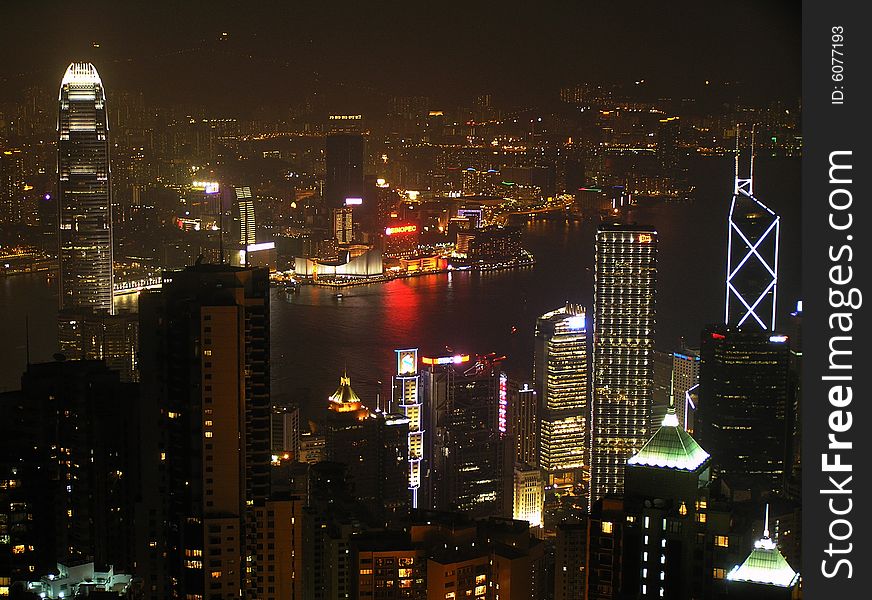 Night Scene in Hong Kong