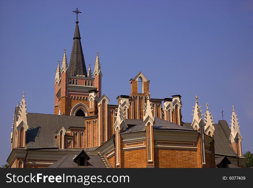 Catholic Cathedral in city Kharkov