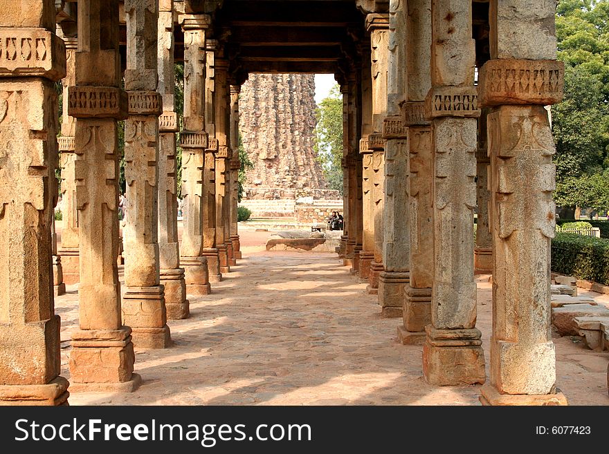 Pillar like structure near by Qutub minar New delhi. Pillar like structure near by Qutub minar New delhi