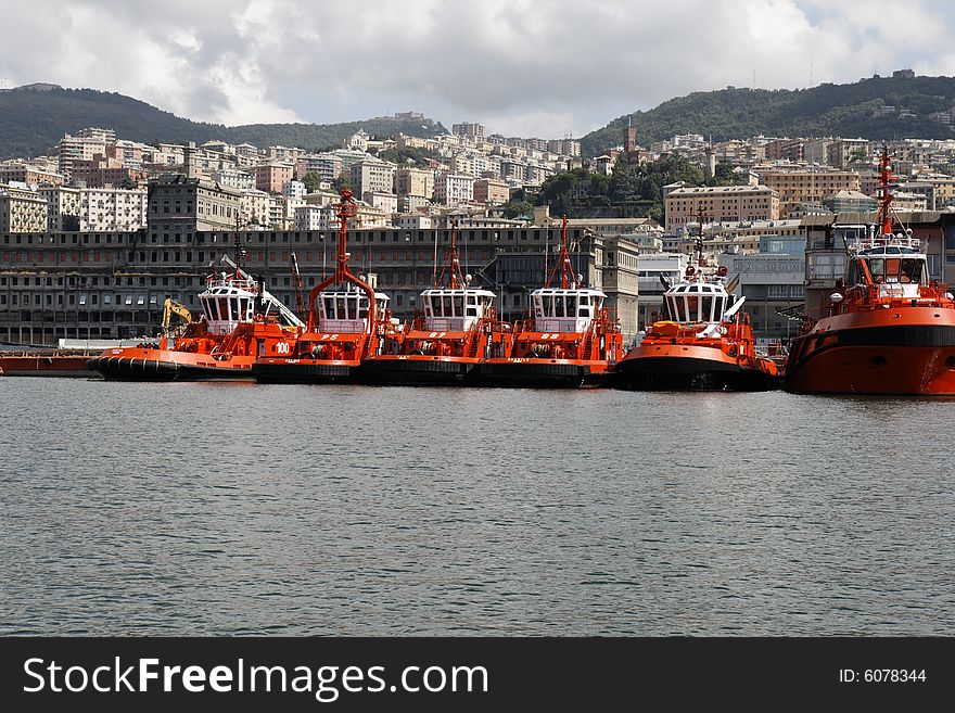 Old genoa (genova-Italy) port.