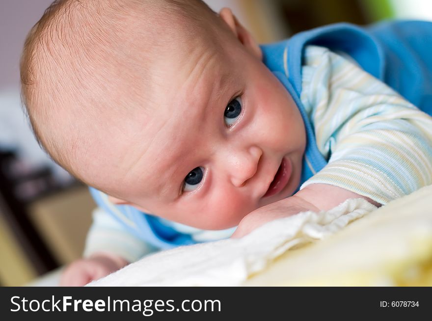 Newborn On Blanket