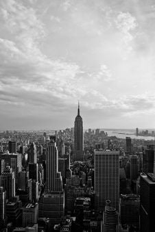 View Of Downtown Manhattan Stock Photo View Of Downtown Manhattan Stock Photo