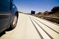 High Speed At Highway Royalty Free Stock Photos High Speed At Highway Royalty Free Stock Photos